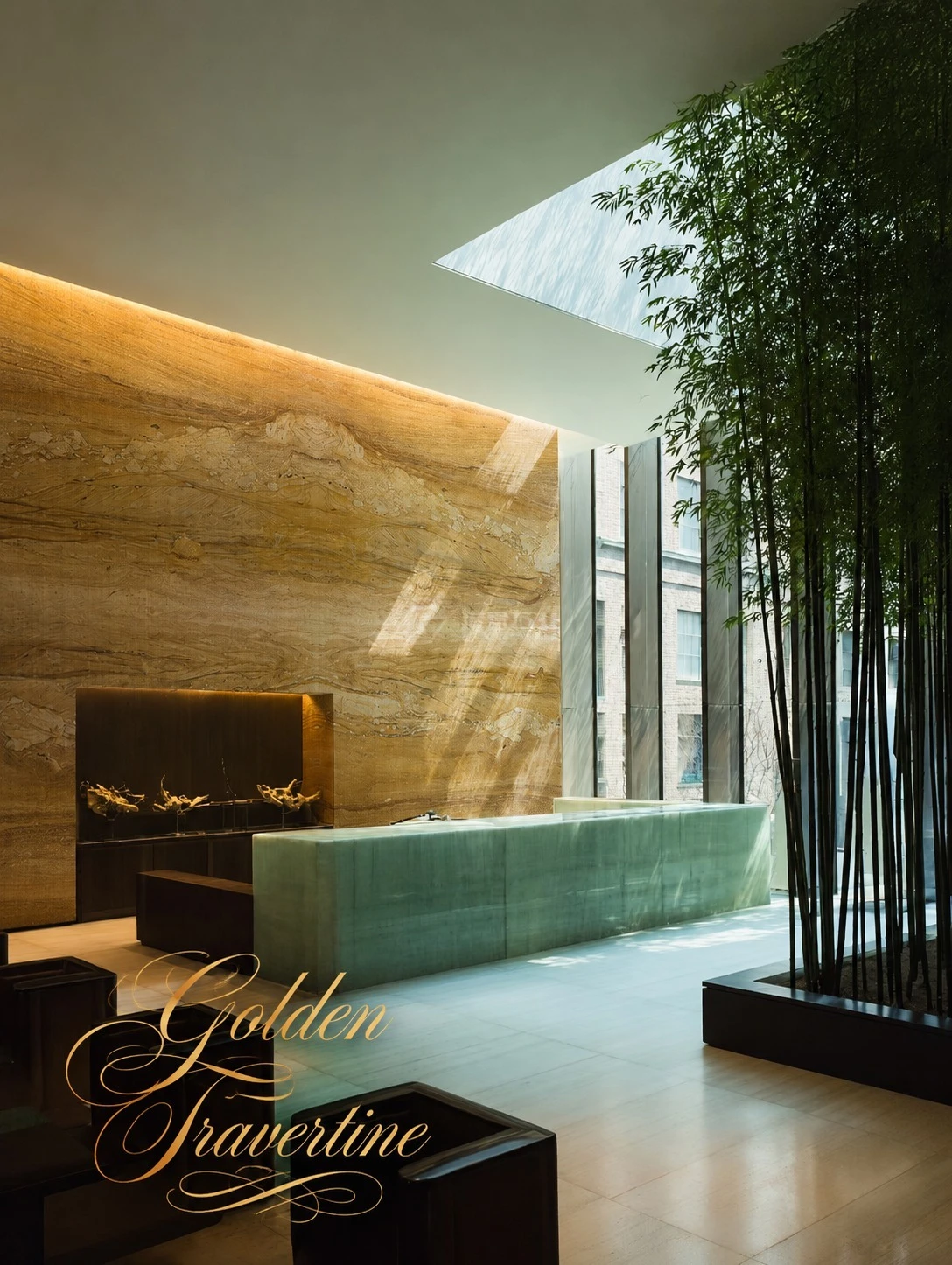 Golden Travertine interior inspiration