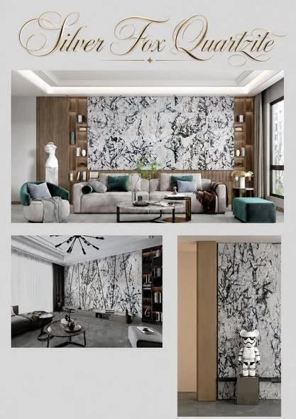 Silver Fox Quartzite interior inspiration